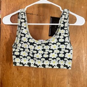 Zara floral cropped top